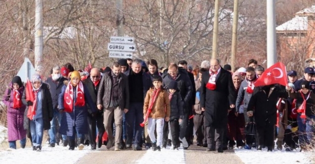 Bursa'da Gürsulular Sarıkamış Şehitleri'nin izinde yürüdü