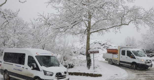Bursa'dan karla Yıldırım mücadele