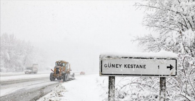Bursa İnegöl'de 36 saatte 5140 km yol kardan temizlendi 