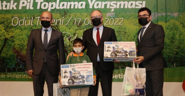 Sivas'ta Atık Pil Toplama Kampanyası ödülleri sahiplerini buldu 