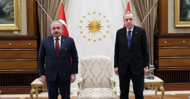Cumhurbaşkanı Erdoğan TBMM Başkanı Şentop'u kabul etti