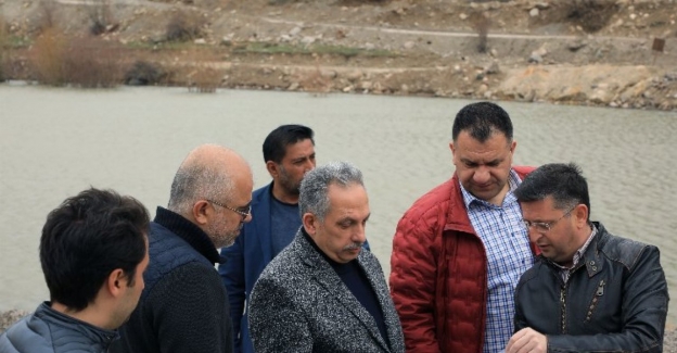 Kayseri Talas Zincidere Göletinde çalışmalar devam ediyor 