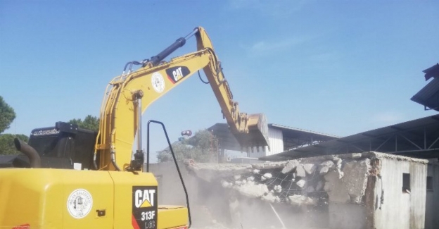 Muğla Milas'ta kaçak yapılar yıkılıyor 