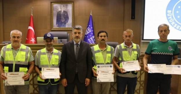 Bursa'da ulaştıran ekip sertifikalandı