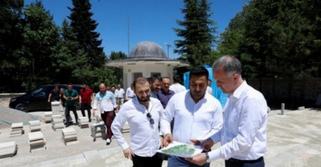 Bursa İnegöl'ün fatihi Turgut Alp'in türebesinde restorasyon sürüyor