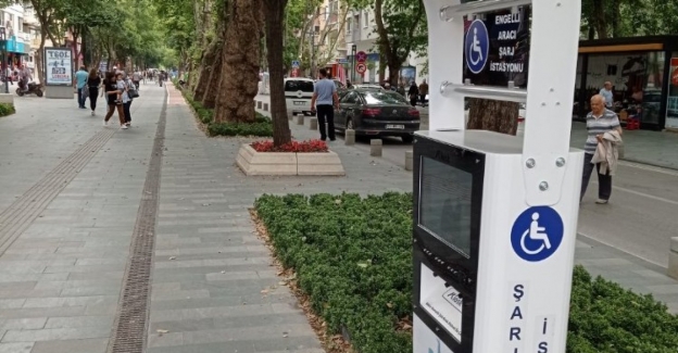 Kocaeli'de engelli şarj istasyonları devrede
