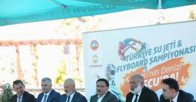 Kayseri Kocasinan'da Flyboard heyecanı