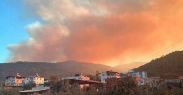 Mersin'de orman yangınına müdahale sürüyor