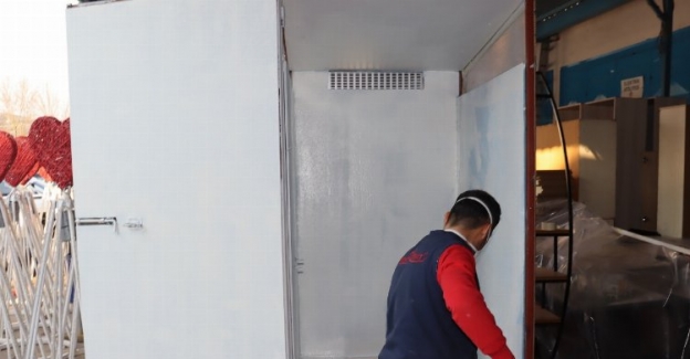 İzmit deprem bölgesine portatif tuvalet üretiyor