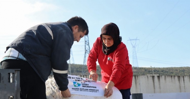 Kocaeli İzmit'ten depremzede çiftçiye destek