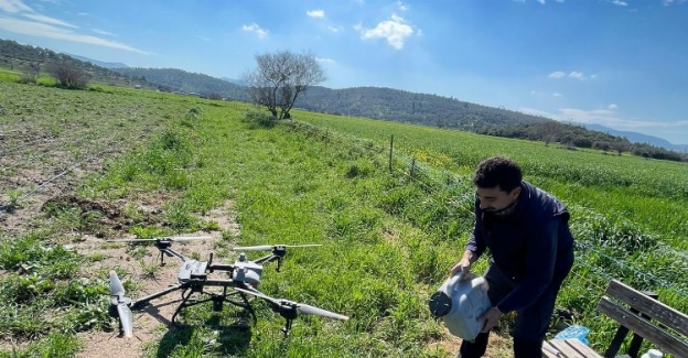 Bodrum'da zirai drone çiftçilerin hizmetinde