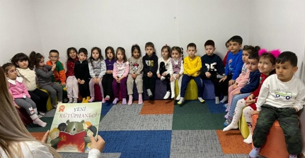Kayseri Erkilet Kütüphanesi çocukları ağırladı