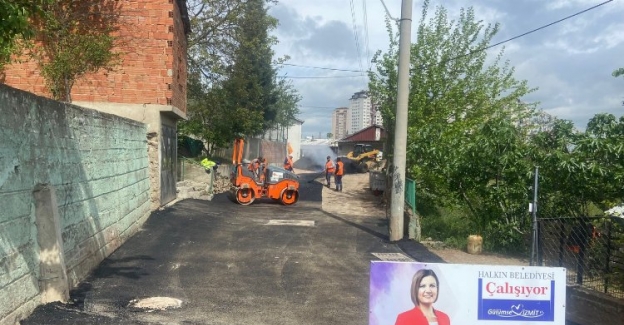 İzmit'in asfalt ekibi Topçular’da iş başında