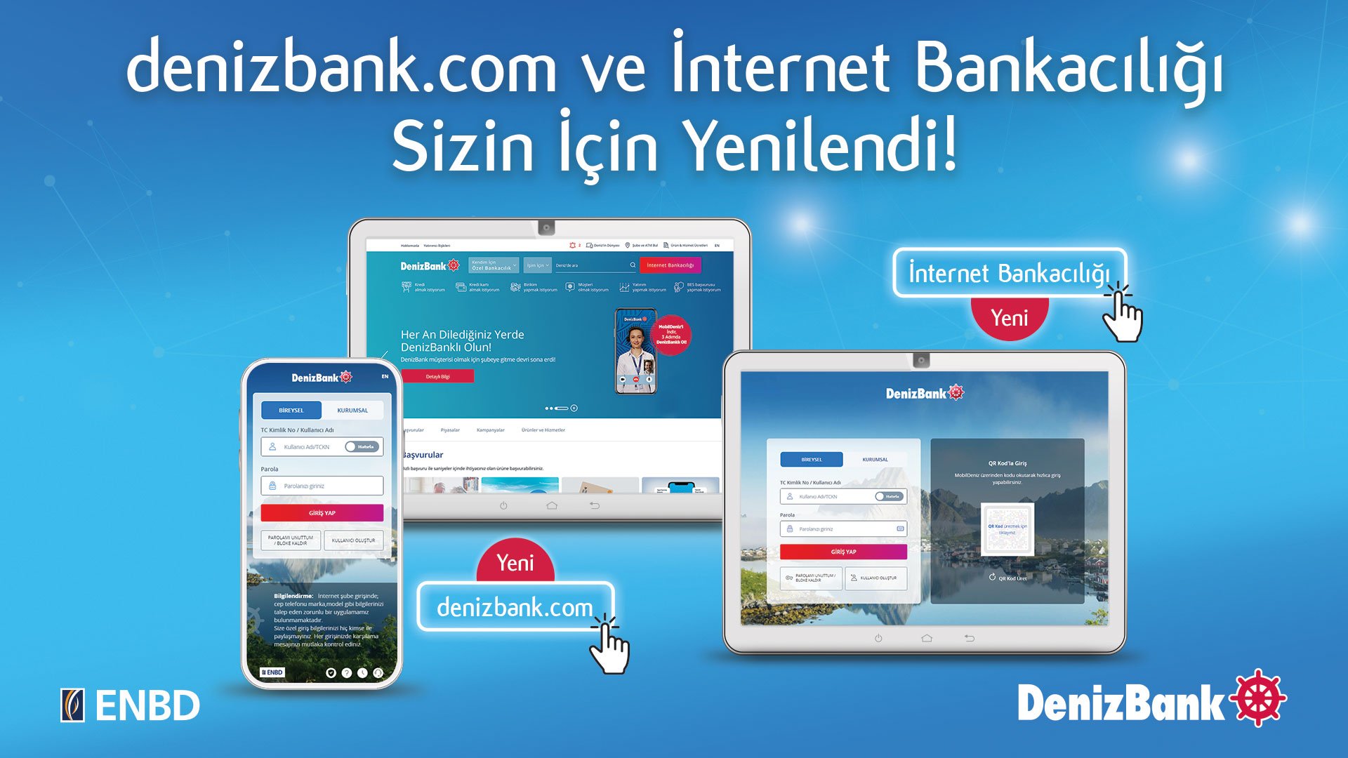 DenizBank web sitesi ve internet bankacılığını yeniledi