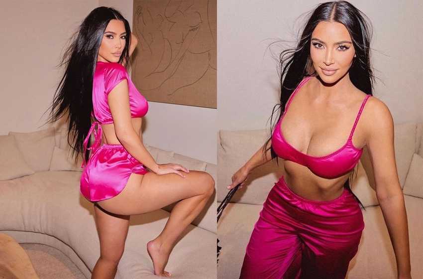 Kim Kardashian, yeni iç çamaşırlarıyla poz verdi