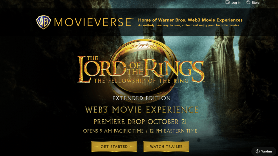 Warner Bros. Movieverse ile Yüzüklerin Efendisi filmi için Web3 deneyimi sunuyor