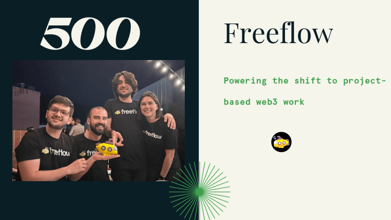 Web3'e özel yetenek platformu Freeflow, 500 İstanbul'dan yatırım aldı
